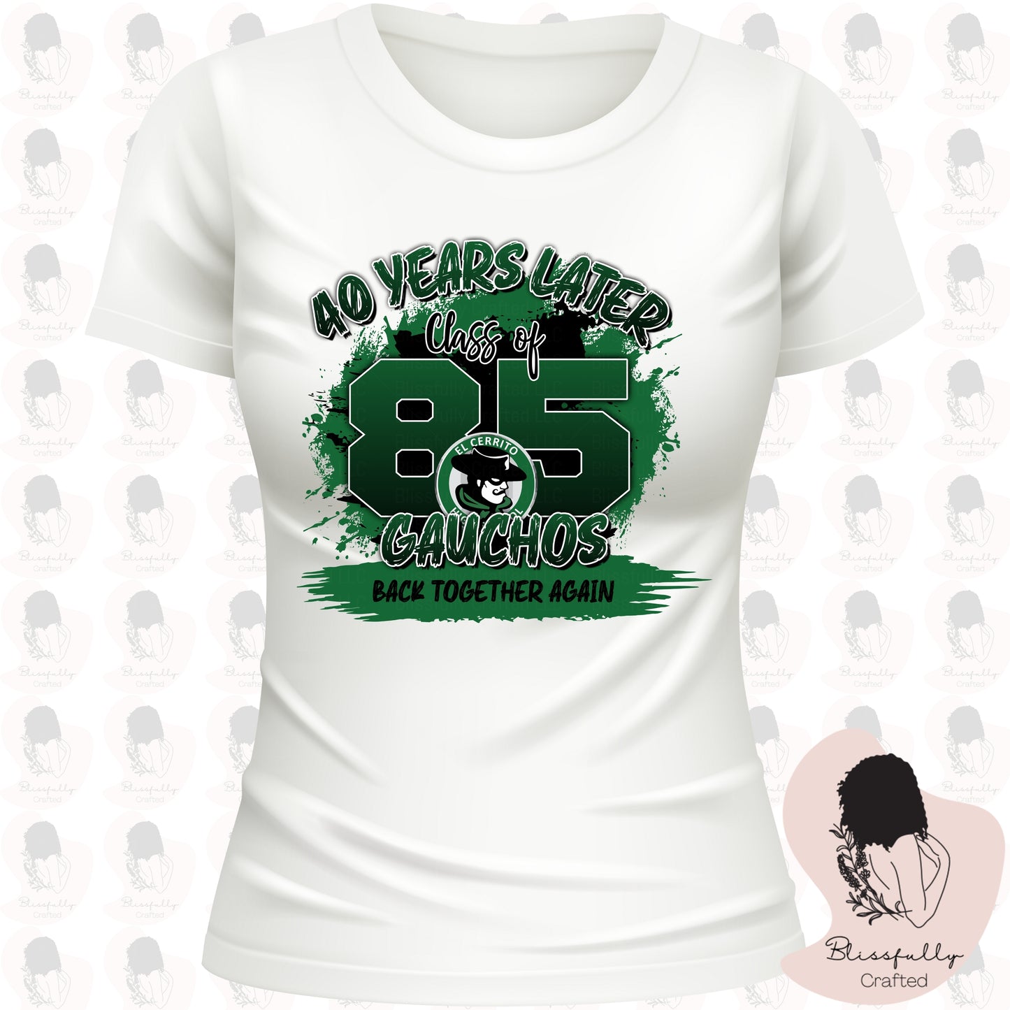 El Cerrito High School 40th Reunion Adult T-Shirt Ladies