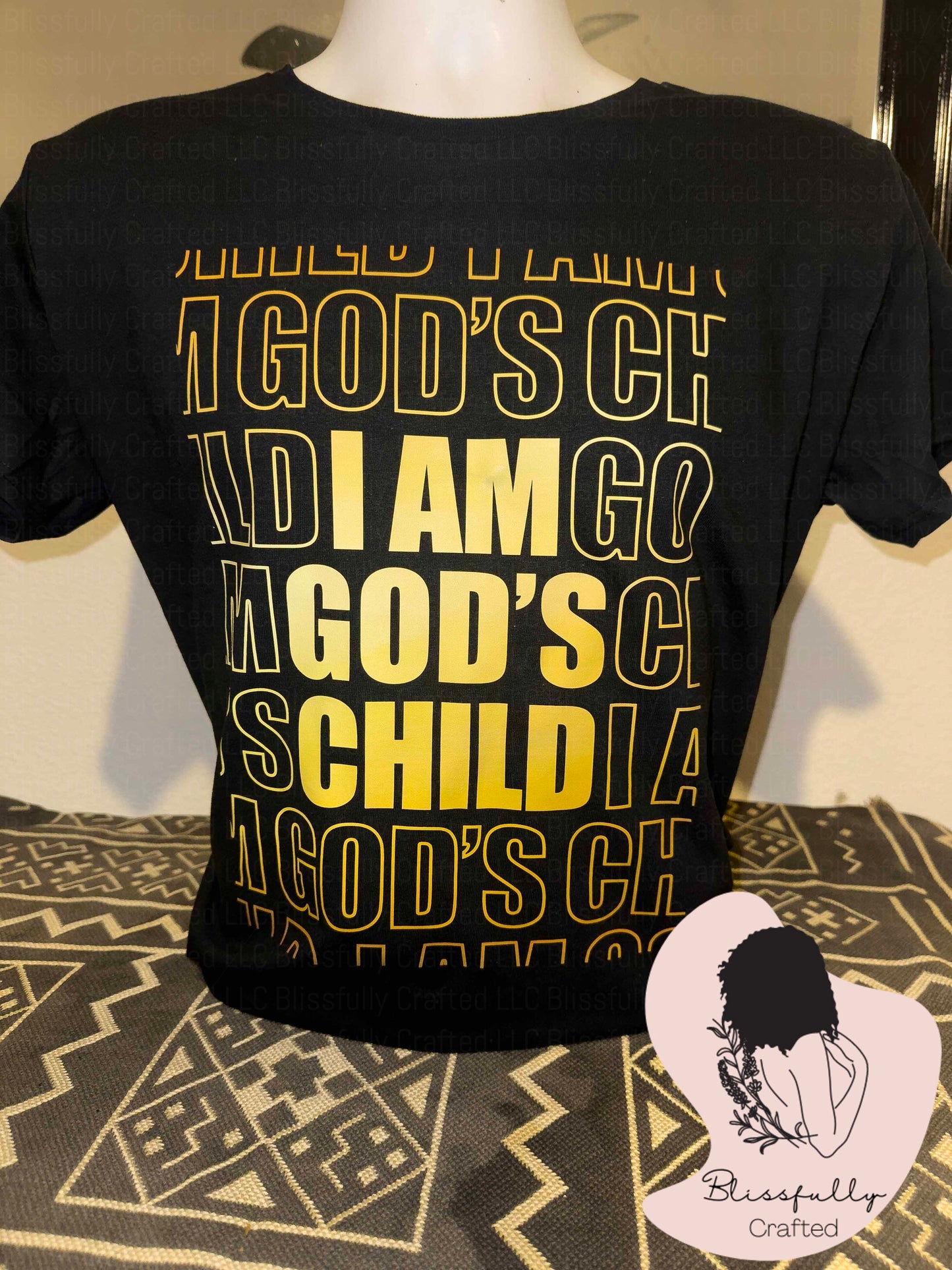 I Am God's Child Adult T-Shirt Ladies