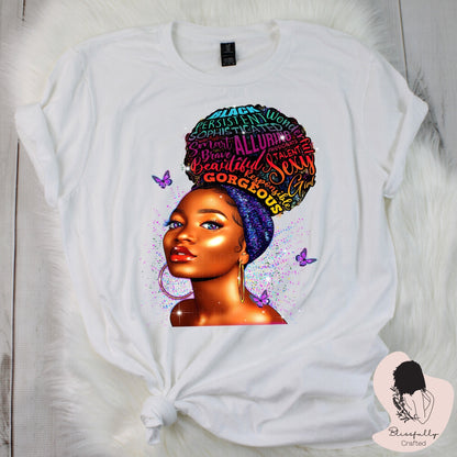 Black. Beautiful. Powerful. (Adult Unisex Small-2XL)