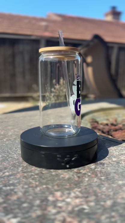 I Serve A Big God Glass Can