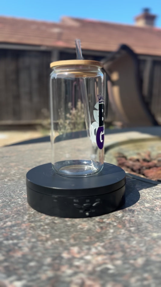 I Serve A Big God Glass Can